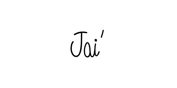 Jai’ stylish signature style. Best Handwritten Sign (Angelique-Rose-font-FFP) for my name. Handwritten Signature Collection Ideas for my name Jai’. Jai’ signature style 5 images and pictures png