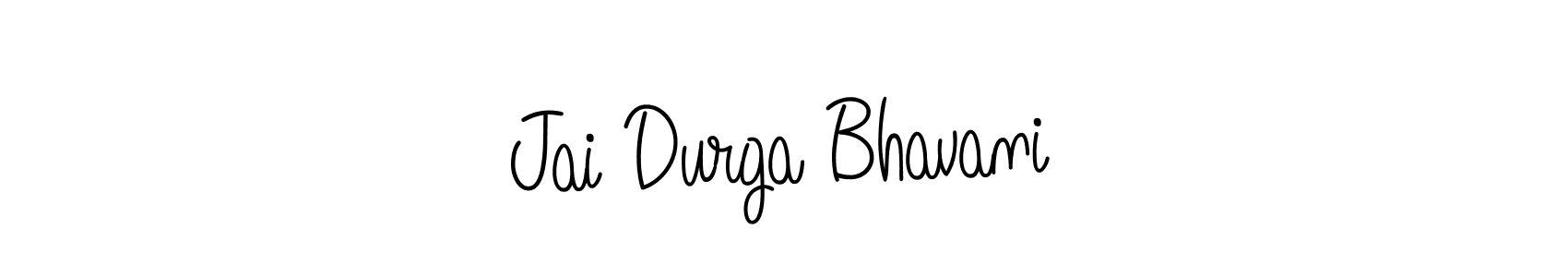 Angelique-Rose-font-FFP is a professional signature style that is perfect for those who want to add a touch of class to their signature. It is also a great choice for those who want to make their signature more unique. Get Jai Durga Bhavani name to fancy signature for free. Jai Durga Bhavani signature style 5 images and pictures png