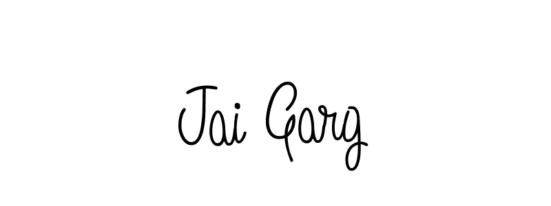 Design your own signature with our free online signature maker. With this signature software, you can create a handwritten (Angelique-Rose-font-FFP) signature for name Jai Garg. Jai Garg signature style 5 images and pictures png