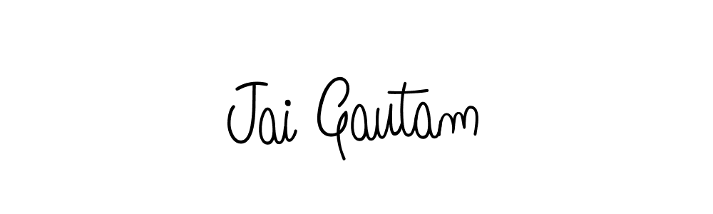 if you are searching for the best signature style for your name Jai Gautam. so please give up your signature search. here we have designed multiple signature styles  using Angelique-Rose-font-FFP. Jai Gautam signature style 5 images and pictures png