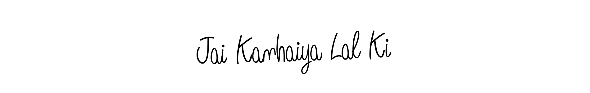 You should practise on your own different ways (Angelique-Rose-font-FFP) to write your name (Jai Kanhaiya Lal Ki) in signature. don't let someone else do it for you. Jai Kanhaiya Lal Ki signature style 5 images and pictures png