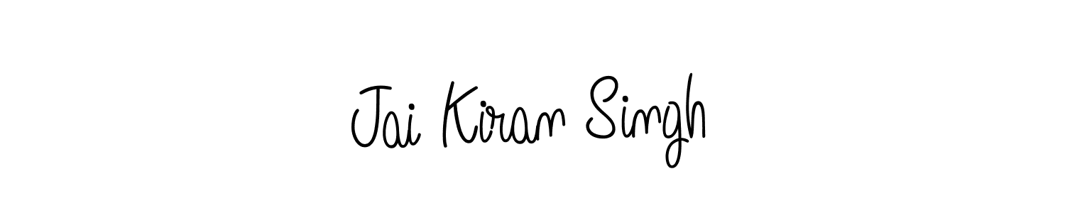 Use a signature maker to create a handwritten signature online. With this signature software, you can design (Angelique-Rose-font-FFP) your own signature for name Jai Kiran Singh. Jai Kiran Singh signature style 5 images and pictures png
