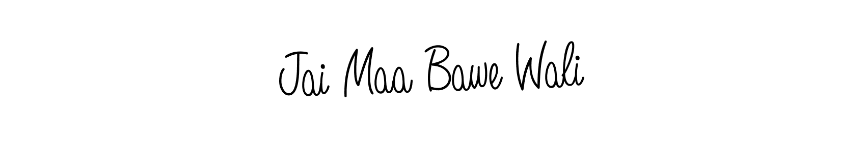 Here are the top 10 professional signature styles for the name Jai Maa Bawe Wali. These are the best autograph styles you can use for your name. Jai Maa Bawe Wali signature style 5 images and pictures png