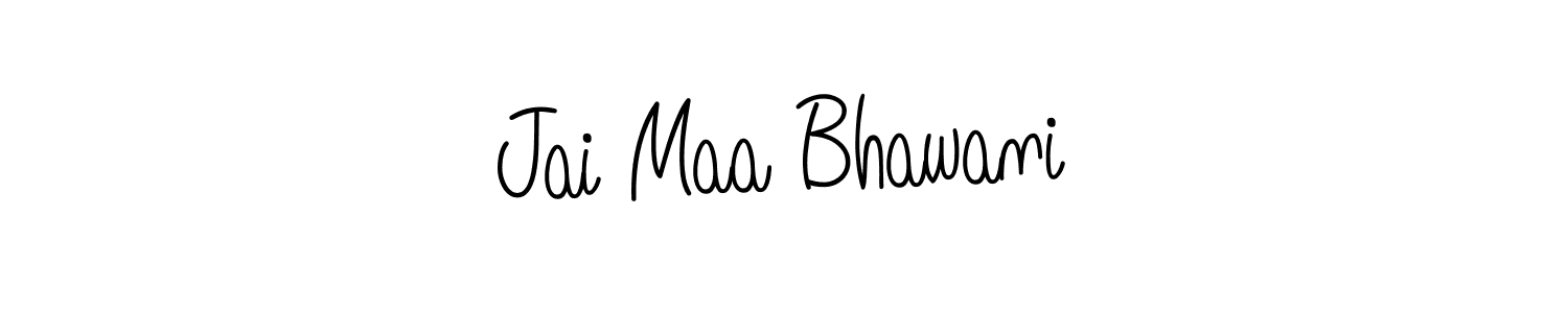 Design your own signature with our free online signature maker. With this signature software, you can create a handwritten (Angelique-Rose-font-FFP) signature for name Jai Maa Bhawani. Jai Maa Bhawani signature style 5 images and pictures png