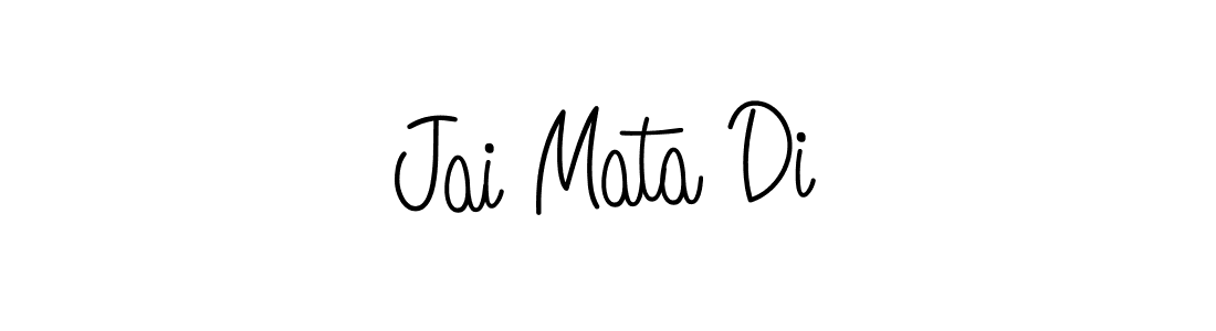 Check out images of Autograph of Jai Mata Di name. Actor Jai Mata Di Signature Style. Angelique-Rose-font-FFP is a professional sign style online. Jai Mata Di signature style 5 images and pictures png