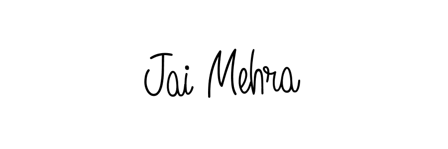 Make a beautiful signature design for name Jai Mehra. With this signature (Angelique-Rose-font-FFP) style, you can create a handwritten signature for free. Jai Mehra signature style 5 images and pictures png