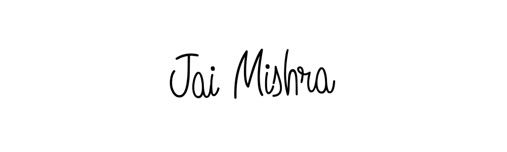 You should practise on your own different ways (Angelique-Rose-font-FFP) to write your name (Jai Mishra) in signature. don't let someone else do it for you. Jai Mishra signature style 5 images and pictures png