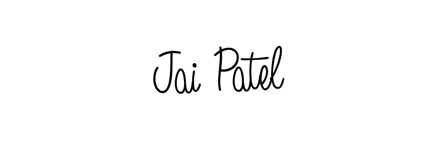 You should practise on your own different ways (Angelique-Rose-font-FFP) to write your name (Jai Patel) in signature. don't let someone else do it for you. Jai Patel signature style 5 images and pictures png