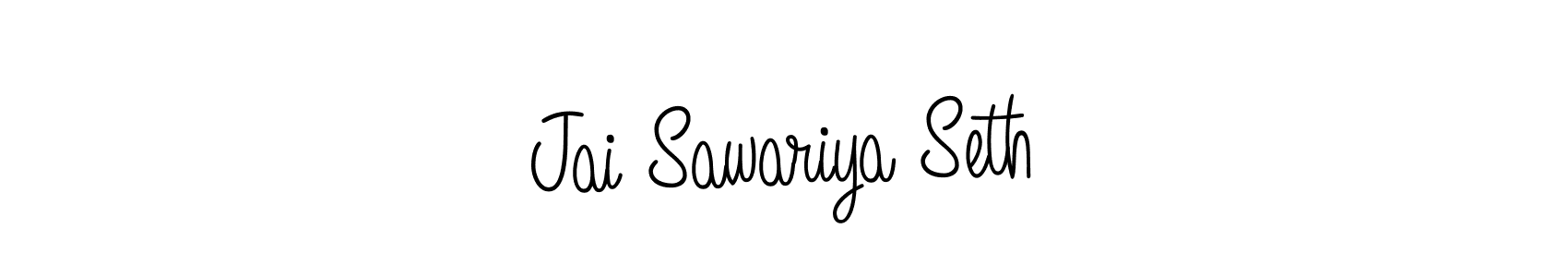 Jai Sawariya Seth stylish signature style. Best Handwritten Sign (Angelique-Rose-font-FFP) for my name. Handwritten Signature Collection Ideas for my name Jai Sawariya Seth. Jai Sawariya Seth signature style 5 images and pictures png