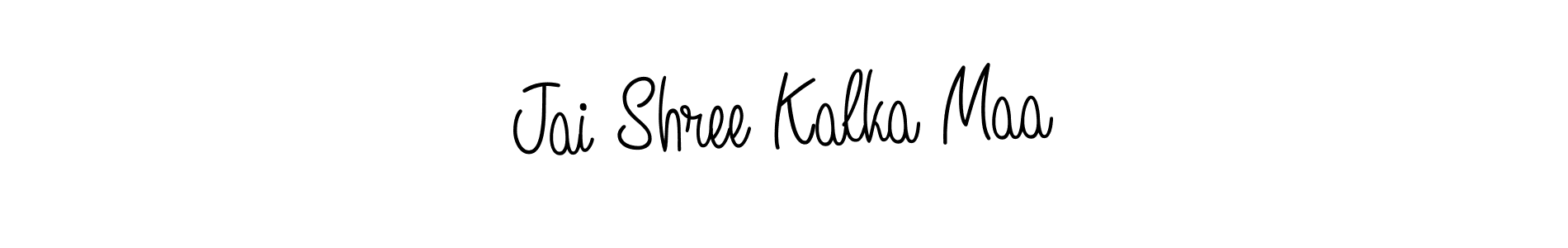 if you are searching for the best signature style for your name Jai Shree Kalka Maa. so please give up your signature search. here we have designed multiple signature styles  using Angelique-Rose-font-FFP. Jai Shree Kalka Maa signature style 5 images and pictures png