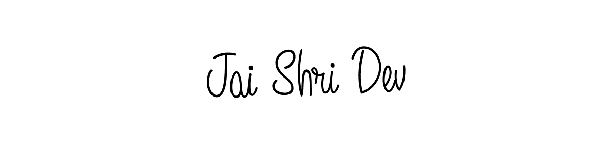 Angelique-Rose-font-FFP is a professional signature style that is perfect for those who want to add a touch of class to their signature. It is also a great choice for those who want to make their signature more unique. Get Jai Shri Dev name to fancy signature for free. Jai Shri Dev signature style 5 images and pictures png