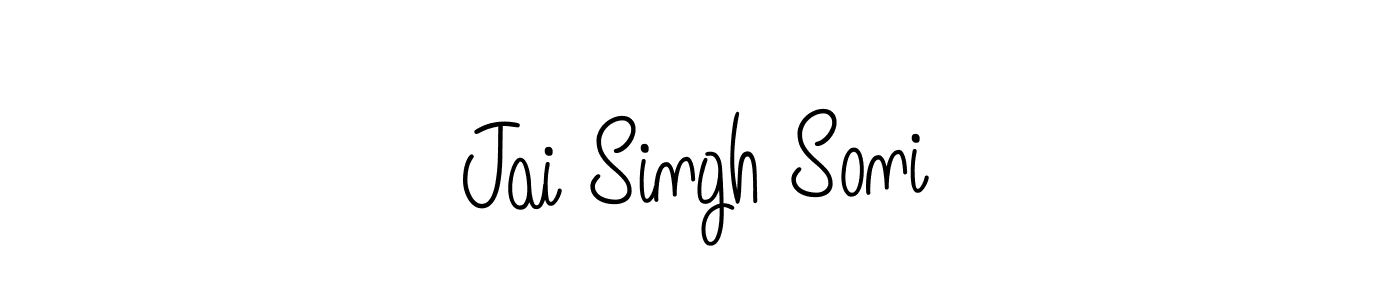 The best way (Angelique-Rose-font-FFP) to make a short signature is to pick only two or three words in your name. The name Jai Singh Soni include a total of six letters. For converting this name. Jai Singh Soni signature style 5 images and pictures png