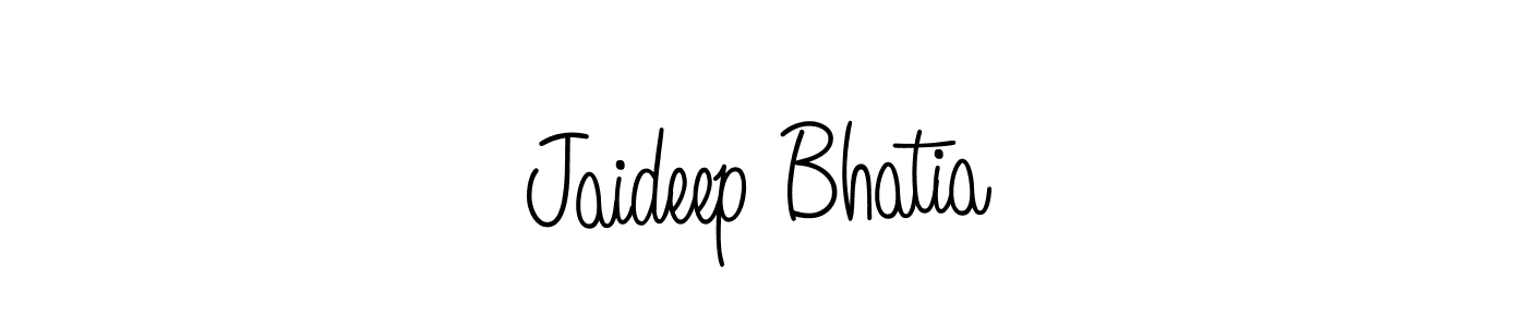 How to make Jaideep Bhatia signature? Angelique-Rose-font-FFP is a professional autograph style. Create handwritten signature for Jaideep Bhatia name. Jaideep Bhatia signature style 5 images and pictures png