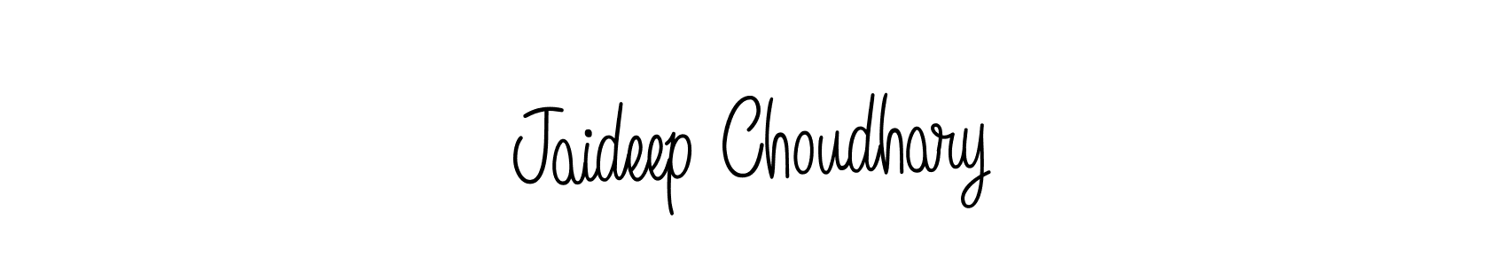 You should practise on your own different ways (Angelique-Rose-font-FFP) to write your name (Jaideep Choudhary) in signature. don't let someone else do it for you. Jaideep Choudhary signature style 5 images and pictures png