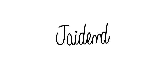 How to make Jaidend name signature. Use Angelique-Rose-font-FFP style for creating short signs online. This is the latest handwritten sign. Jaidend signature style 5 images and pictures png