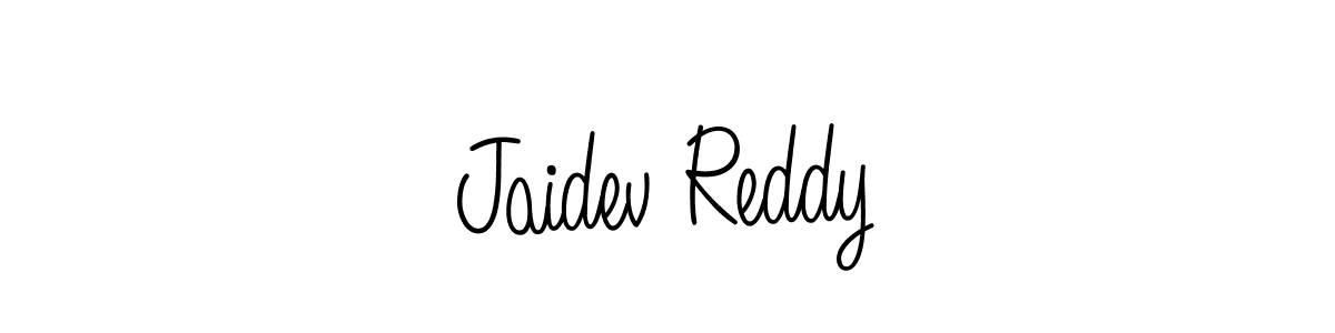 How to make Jaidev Reddy name signature. Use Angelique-Rose-font-FFP style for creating short signs online. This is the latest handwritten sign. Jaidev Reddy signature style 5 images and pictures png