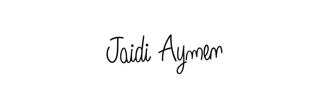 Design your own signature with our free online signature maker. With this signature software, you can create a handwritten (Angelique-Rose-font-FFP) signature for name Jaidi Aymen. Jaidi Aymen signature style 5 images and pictures png