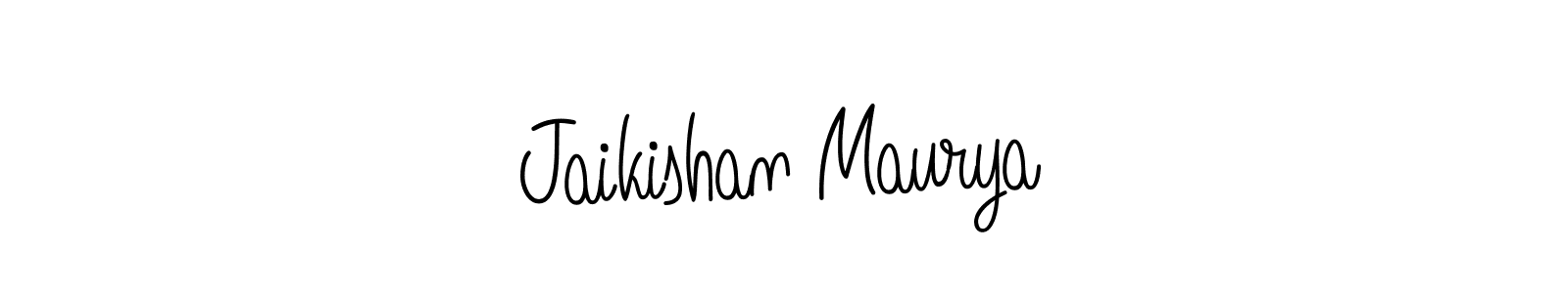 How to make Jaikishan Maurya signature? Angelique-Rose-font-FFP is a professional autograph style. Create handwritten signature for Jaikishan Maurya name. Jaikishan Maurya signature style 5 images and pictures png