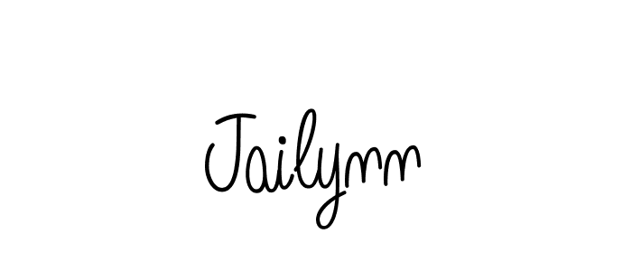 Make a beautiful signature design for name Jailynn. With this signature (Angelique-Rose-font-FFP) style, you can create a handwritten signature for free. Jailynn signature style 5 images and pictures png