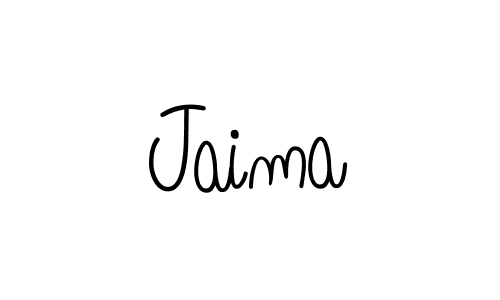 Design your own signature with our free online signature maker. With this signature software, you can create a handwritten (Angelique-Rose-font-FFP) signature for name Jaima. Jaima signature style 5 images and pictures png