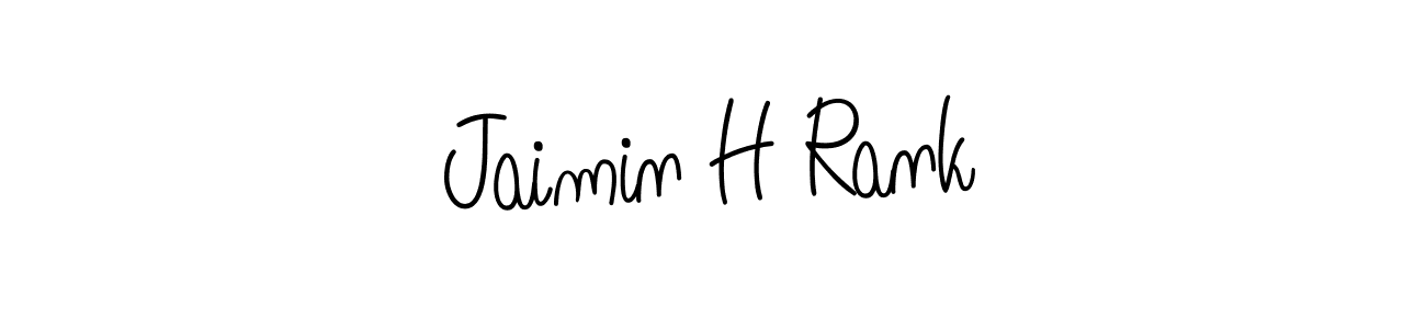 Also You can easily find your signature by using the search form. We will create Jaimin H Rank name handwritten signature images for you free of cost using Angelique-Rose-font-FFP sign style. Jaimin H Rank signature style 5 images and pictures png