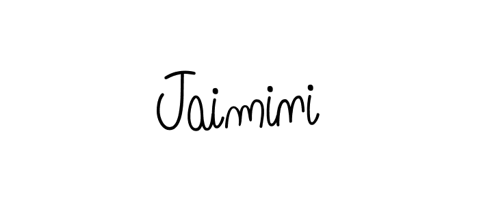 How to make Jaimini name signature. Use Angelique-Rose-font-FFP style for creating short signs online. This is the latest handwritten sign. Jaimini signature style 5 images and pictures png