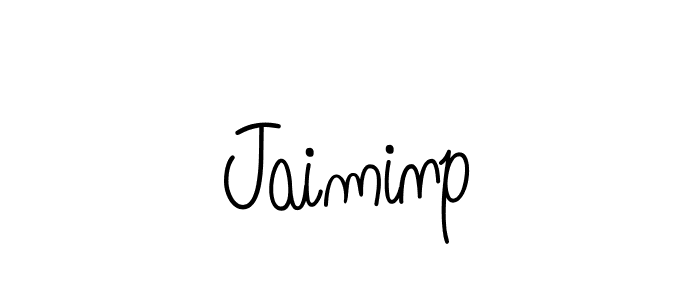 You should practise on your own different ways (Angelique-Rose-font-FFP) to write your name (Jaiminp) in signature. don't let someone else do it for you. Jaiminp signature style 5 images and pictures png