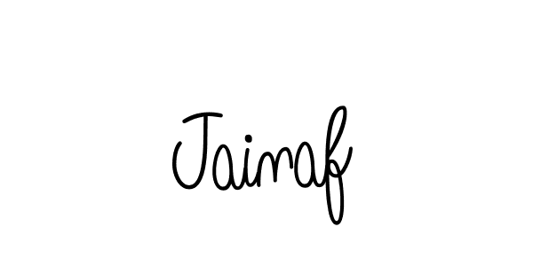 Jainaf stylish signature style. Best Handwritten Sign (Angelique-Rose-font-FFP) for my name. Handwritten Signature Collection Ideas for my name Jainaf. Jainaf signature style 5 images and pictures png