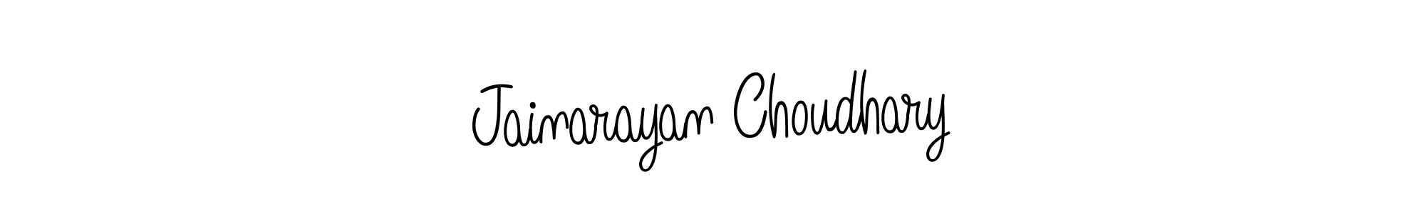 Use a signature maker to create a handwritten signature online. With this signature software, you can design (Angelique-Rose-font-FFP) your own signature for name Jainarayan Choudhary. Jainarayan Choudhary signature style 5 images and pictures png