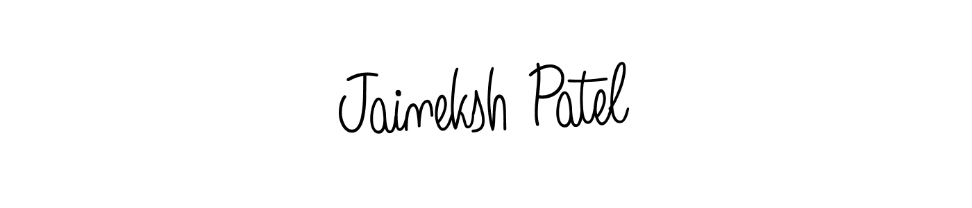 How to make Jaineksh Patel signature? Angelique-Rose-font-FFP is a professional autograph style. Create handwritten signature for Jaineksh Patel name. Jaineksh Patel signature style 5 images and pictures png