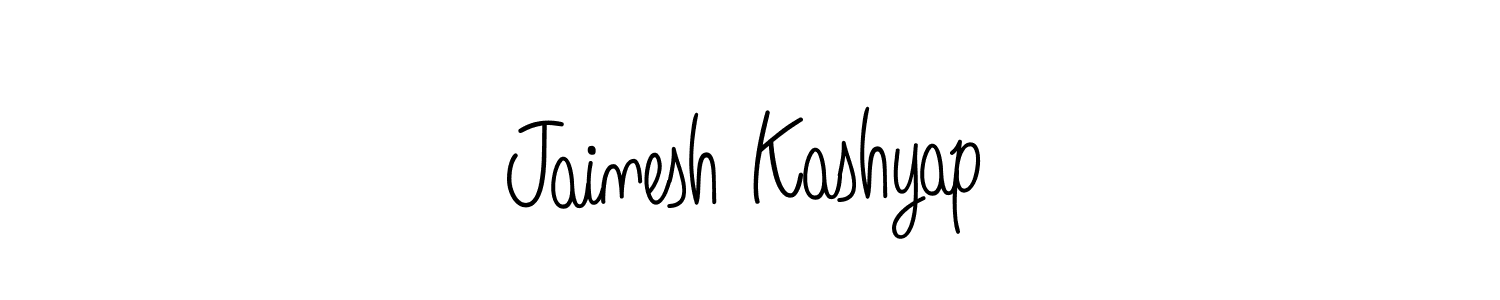 How to Draw Jainesh Kashyap signature style? Angelique-Rose-font-FFP is a latest design signature styles for name Jainesh Kashyap. Jainesh Kashyap signature style 5 images and pictures png