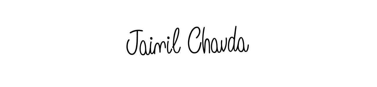 How to make Jainil Chavda signature? Angelique-Rose-font-FFP is a professional autograph style. Create handwritten signature for Jainil Chavda name. Jainil Chavda signature style 5 images and pictures png