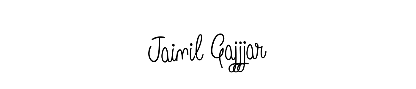 Create a beautiful signature design for name Jainil Gajjjar. With this signature (Angelique-Rose-font-FFP) fonts, you can make a handwritten signature for free. Jainil Gajjjar signature style 5 images and pictures png