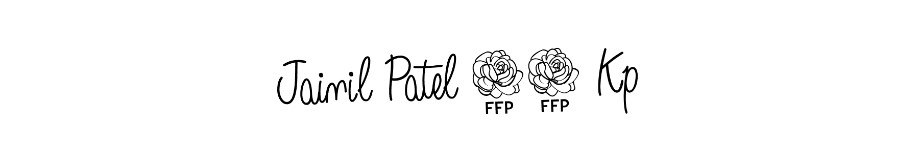How to make Jainil Patel 48 Kp name signature. Use Angelique-Rose-font-FFP style for creating short signs online. This is the latest handwritten sign. Jainil Patel 48 Kp signature style 5 images and pictures png