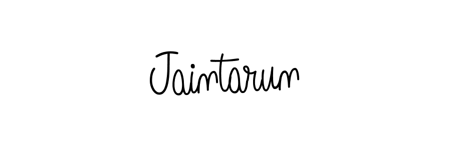 The best way (Angelique-Rose-font-FFP) to make a short signature is to pick only two or three words in your name. The name Jaintarun include a total of six letters. For converting this name. Jaintarun signature style 5 images and pictures png