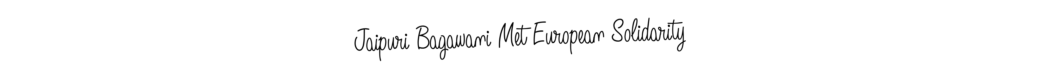 You can use this online signature creator to create a handwritten signature for the name Jaipuri Bagawani Met European Solidarity. This is the best online autograph maker. Jaipuri Bagawani Met European Solidarity signature style 5 images and pictures png