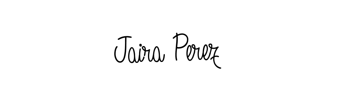 The best way (Angelique-Rose-font-FFP) to make a short signature is to pick only two or three words in your name. The name Jaira Perez include a total of six letters. For converting this name. Jaira Perez signature style 5 images and pictures png