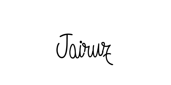 if you are searching for the best signature style for your name Jairuz. so please give up your signature search. here we have designed multiple signature styles  using Angelique-Rose-font-FFP. Jairuz signature style 5 images and pictures png