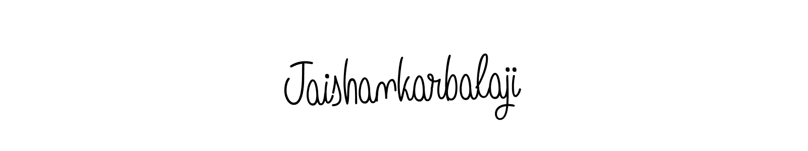 How to make Jaishankarbalaji name signature. Use Angelique-Rose-font-FFP style for creating short signs online. This is the latest handwritten sign. Jaishankarbalaji signature style 5 images and pictures png