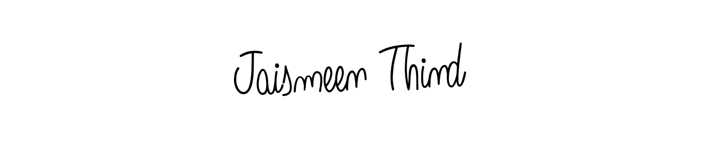 Also we have Jaismeen Thind name is the best signature style. Create professional handwritten signature collection using Angelique-Rose-font-FFP autograph style. Jaismeen Thind signature style 5 images and pictures png