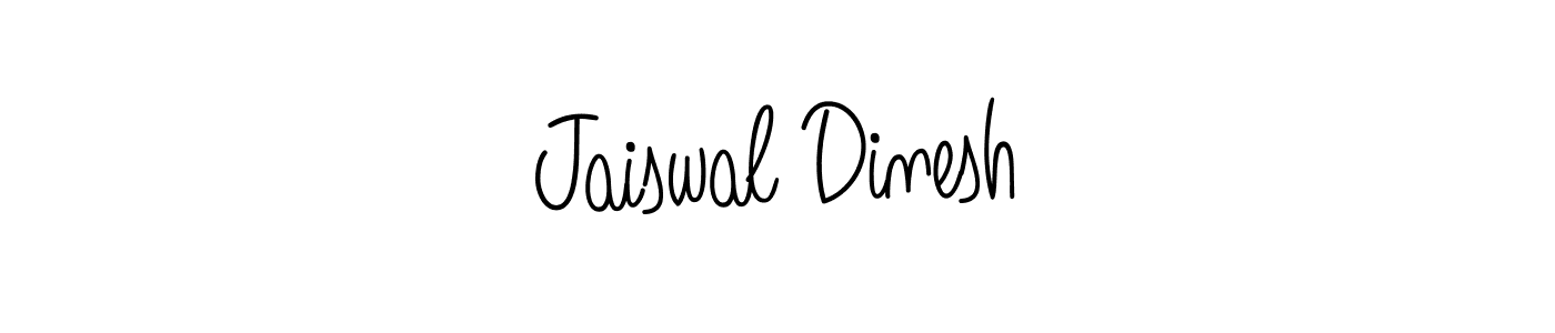 Create a beautiful signature design for name Jaiswal Dinesh. With this signature (Angelique-Rose-font-FFP) fonts, you can make a handwritten signature for free. Jaiswal Dinesh signature style 5 images and pictures png