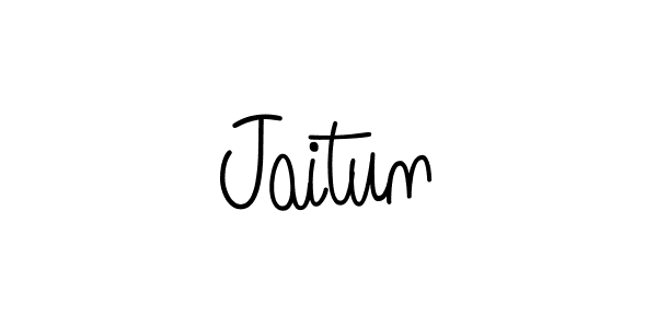 Jaitun stylish signature style. Best Handwritten Sign (Angelique-Rose-font-FFP) for my name. Handwritten Signature Collection Ideas for my name Jaitun. Jaitun signature style 5 images and pictures png