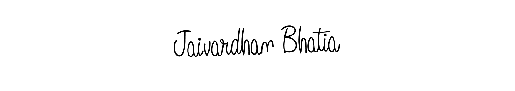 Create a beautiful signature design for name Jaivardhan Bhatia. With this signature (Angelique-Rose-font-FFP) fonts, you can make a handwritten signature for free. Jaivardhan Bhatia signature style 5 images and pictures png