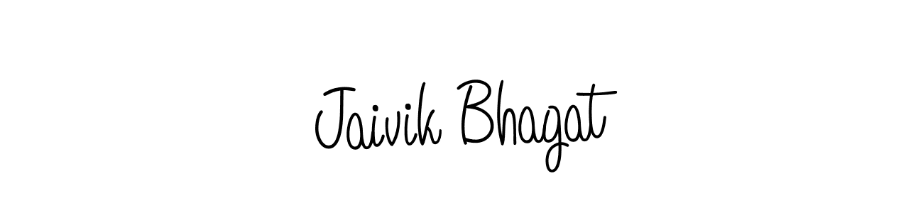 The best way (Angelique-Rose-font-FFP) to make a short signature is to pick only two or three words in your name. The name Jaivik Bhagat include a total of six letters. For converting this name. Jaivik Bhagat signature style 5 images and pictures png