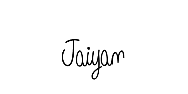 Use a signature maker to create a handwritten signature online. With this signature software, you can design (Angelique-Rose-font-FFP) your own signature for name Jaiyan. Jaiyan signature style 5 images and pictures png
