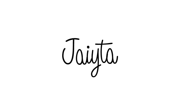 Design your own signature with our free online signature maker. With this signature software, you can create a handwritten (Angelique-Rose-font-FFP) signature for name Jaiyta. Jaiyta signature style 5 images and pictures png