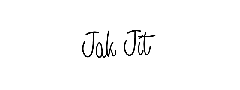 How to Draw Jak Jít signature style? Angelique-Rose-font-FFP is a latest design signature styles for name Jak Jít. Jak Jít signature style 5 images and pictures png