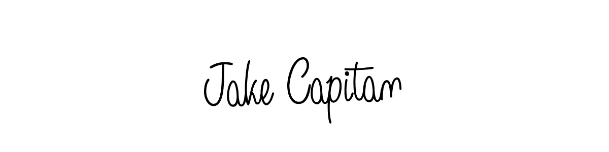 Create a beautiful signature design for name Jake Capitan. With this signature (Angelique-Rose-font-FFP) fonts, you can make a handwritten signature for free. Jake Capitan signature style 5 images and pictures png