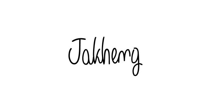 Jakheng stylish signature style. Best Handwritten Sign (Angelique-Rose-font-FFP) for my name. Handwritten Signature Collection Ideas for my name Jakheng. Jakheng signature style 5 images and pictures png
