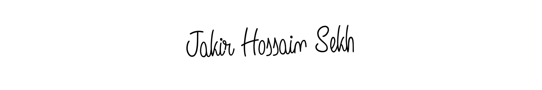 Design your own signature with our free online signature maker. With this signature software, you can create a handwritten (Angelique-Rose-font-FFP) signature for name Jakir Hossain Sekh. Jakir Hossain Sekh signature style 5 images and pictures png